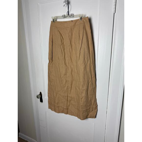 Vintage Y2K Apostrophe Fairy Bohemian Mid-rise Brown Long Maxi Skirt Women's 10 - Picture 9 of 9